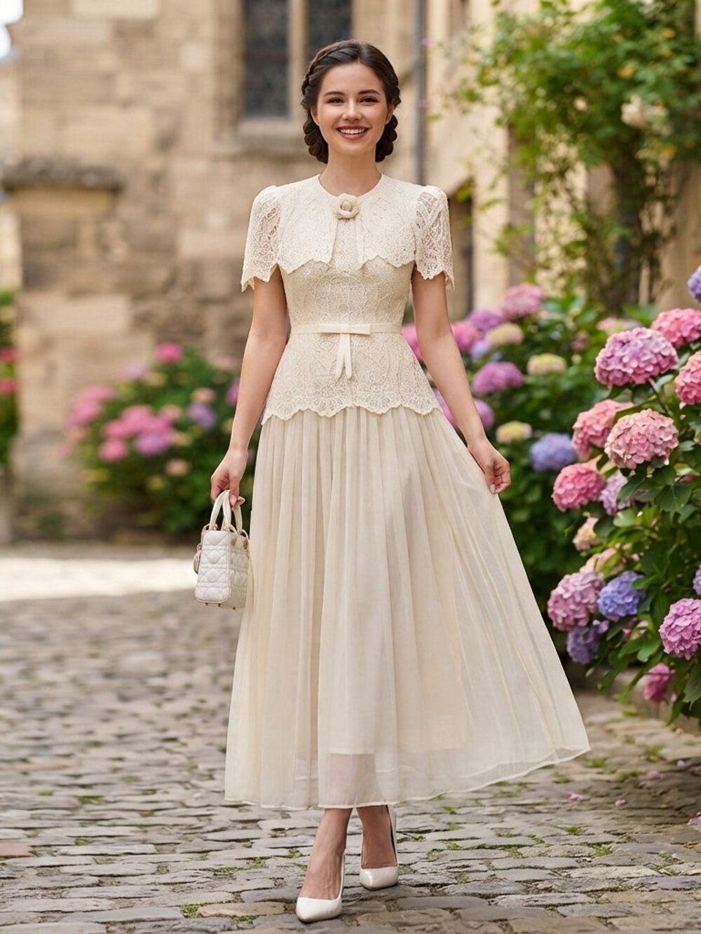 Self-Portrait Inspired Midi Dress